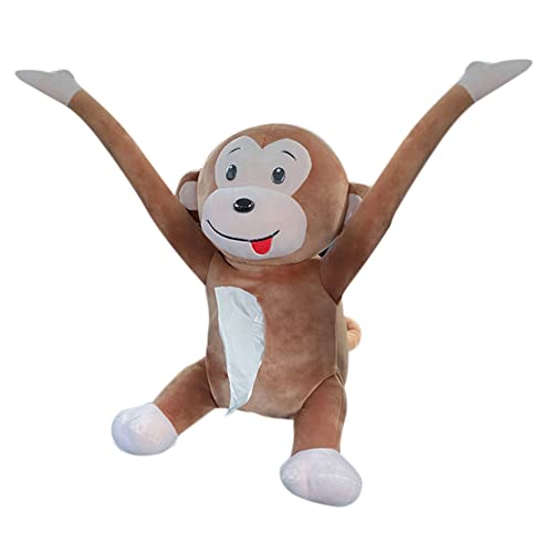 Affen Tissue-Box,Asudaro Cartoon Taschentuchhalter Taschentuchspender Niedliche Auto Taschentuchbox Kosmetiktücherbox Hängende Plüsch AFFE Taschentuchhalter Kreative Tier Monkey Tissue Box Braun von Asudaro