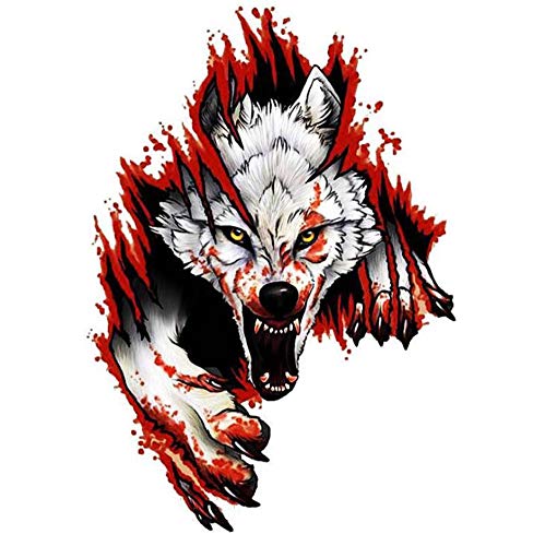 Asudaro Auto 3D Wolf Kopf Aufkleber Dekorative Vinyl Auto Angry Wolf 3D Lustige PVC Auto Aufkleber Universal Dekorative Auto Aufkleber Selbstklebende Auto Aufkleber Realistic 3D DIY Stickers,Typ 2 Asudaro Auto 3D Wolf Kopf Aufkleber Dekorative Vinyl Auto Angry Wolf 3D Lustige PVC Auto Aufkleber Universal Dekorative Auto Aufkleber Selbstklebende Auto Aufkleber Realistic 3D DIY Stickers,Typ 2 von Asudaro