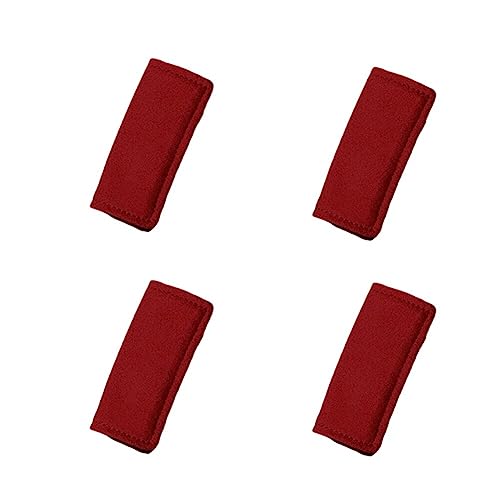 Asudaro Auto Haltegriff Abdeckung, Atmungsaktiver Weicher Autogriff Schutz Wildleder Auto Haltegriff Abdeckung Auto Innentürverkleidung Zuggriff Trim Cover Universell Für Autos, Suvs Rot-4Stk von Asudaro