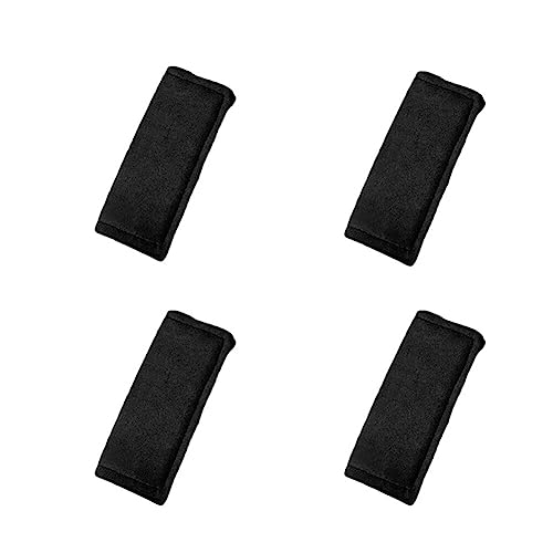 Asudaro Auto Haltegriff Abdeckung, Atmungsaktiver Weicher Autogriff Schutz Wildleder Auto Haltegriff Abdeckung Auto Innentürverkleidung Zuggriff Trim Cover Universell Für Autos, Suvs Schwarz-4 Stück von Asudaro