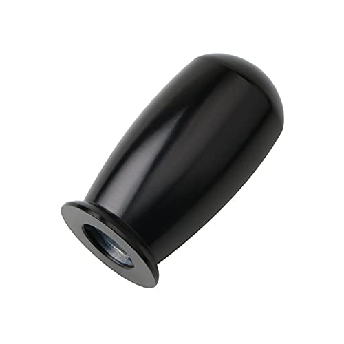 Asudaro Schaltknauf für Auto, Universal Auto Schaltknauf Aluminium Schaltknauf Auto Schaltknauf mit Adapter Auto Manuelle Gangschaltung Stick Knob Head Shifter,Schwarz von Asudaro