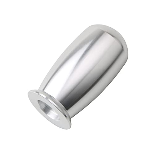 Asudaro Schaltknauf für Auto, Universal Auto Schaltknauf Aluminium Schaltknauf Auto Schaltknauf mit Adapter Auto Manuelle Gangschaltung Stick Knob Head Shifter,Silber- von Asudaro