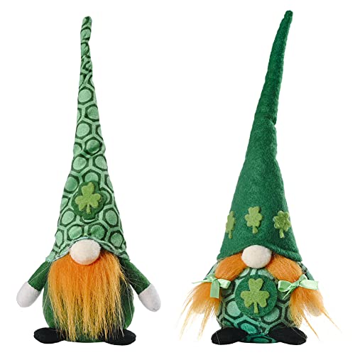 St. Patrick's Day Figur Frühling Irischer Wichtel Deko Grün Wichtel Figuren Gnom Figur Handgefertigte Plüsch Stehend Irische Gnom Elf Tomte GNOME Puppe St. Patricks Day Party Favor Irland Deko Wichtel von Asudaro