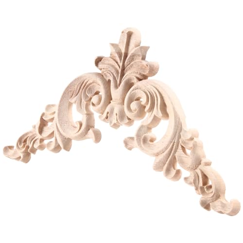 Asuinxurr 15 x 15Cm Gummi Geschnitzt Ecke Onlay Applique Exquisite Unlackiert von Asuinxurr