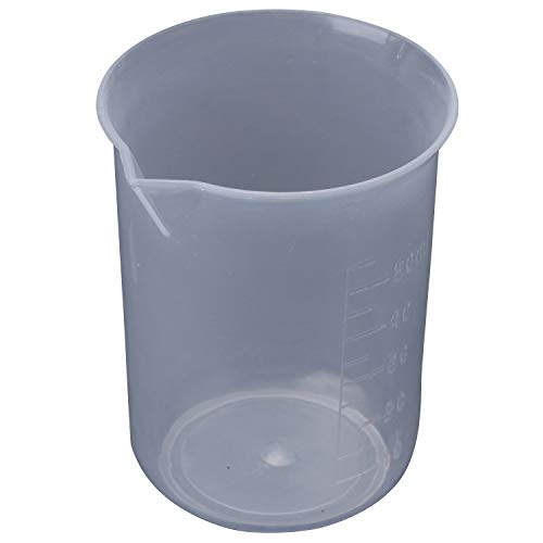 Asuinxurr 2 Stueck 50 ml Plastik transparenter Messbecher Fuer Labor von Asuinxurr