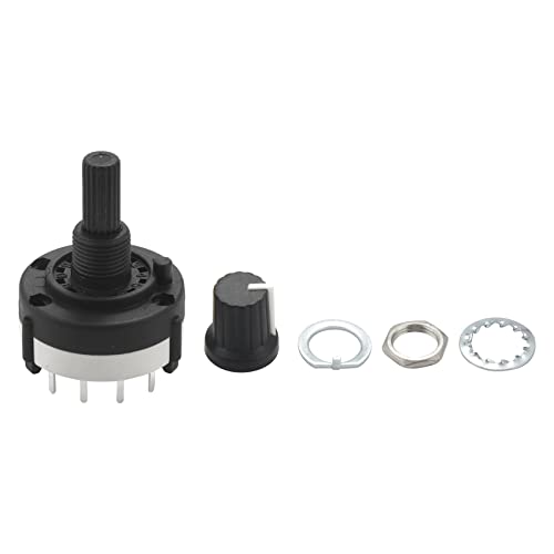 Asuinxurr 3P4T 3 Pole 4 Positionen Single Band Drehschalter mit Drehknopf Asuinxurr 3P4T 3 Pole 4 Positionen Single Band Drehschalter mit Drehknopf von Asuinxurr