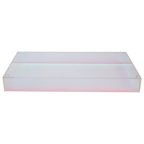 Asuinxurr Acryl Transparent Wasser Tasse Tablett Teetasse Schmuck Aufbewahrung Tablett Kreative Einfache Farbe Dessert Dekorative Tablett von Asuinxurr