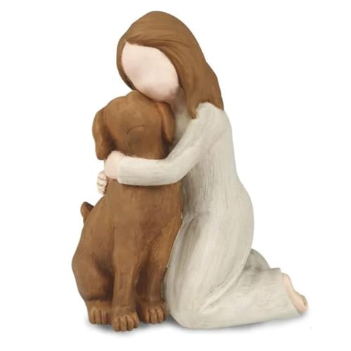 Asuinxurr Love My Dog Figuren-Statuen, Hundeengel-Freundschafts-Erinnerungsgeschenke, Geformte Handbemalte Figuren für Hundeliebhaber, Langlebig, Einfach zu Verwenden Asuinxurr Love My Dog Figuren-Statuen, Hundeengel-Freundschafts-Erinnerungsgeschenke, Geformte Handbemalte Figuren für Hundeliebhaber, Langlebig, Einfach zu Verwenden von Asuinxurr