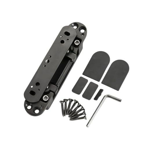 125 Grad Unsichtbarer Gedämpfter Türscharnier Verstellbarer Hinternscharniere Aluminiumlegierung Versteckte Scharniermöbel Hardware Klapptür Ruhige Scharniere von Asukohu