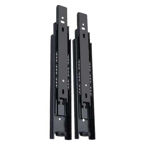 1pair Soft Close Track Rails Kommode Schublade Objektträger Kalte Stähle Schubladen Schrankmöbel Hardware Kalter Stahlschublade Hydraulikdämpfungspuffer von Asukohu
