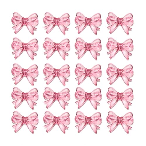 20 Pieces Fun Fun Clear Clear Bowknot Form Acrylperlen Schmuck Und Teil Dekorative Perlen Zur Herstellung Von Schmuck Und Accessoires von Asukohu