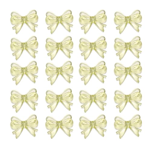 20 Pieces Fun Fun Clear Clear Bowknot Form Acrylperlen Schmuck Und Teil Dekorative Perlen Zur Herstellung Von Schmuck Und Accessoires von Asukohu
