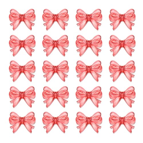 20 Pieces Fun Fun Clear Clear Bowknot Form Acrylperlen Schmuck Und Teil Dekorative Perlen Zur Herstellung Von Schmuck Und Accessoires von Asukohu