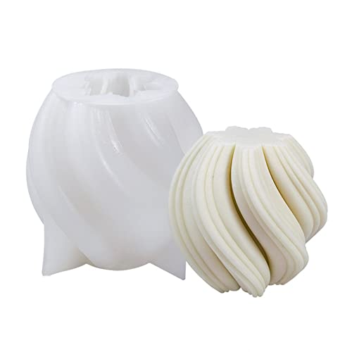 3D-Wellen-Silikonform für Kerzenherstellung, handgefertigte Seife, Gipsformen, Kuchen, Schokolade, Dekorationswerkzeuge von Asukohu