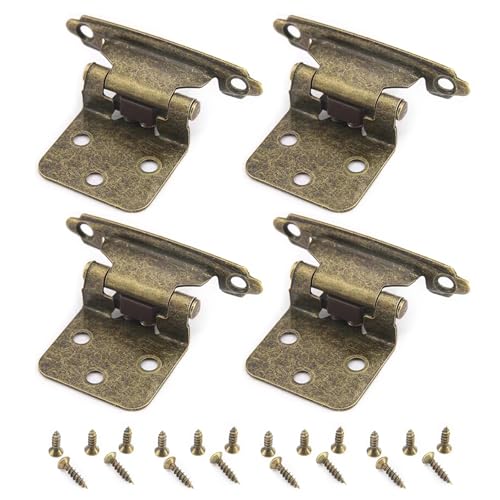 4 x Antik Schließscharniere Küchenschrank Türscharniere dekorative Hardware für Badezimmermöbel Schrank für Badezimmermöbel Schrank 4 x Antik Schließscharniere Küchenschrank Türscharniere dekorative Hardware für Badezimmermöbel Schrank für Badezimmermöbel Schrank von Asukohu