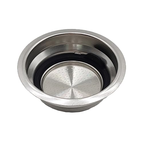 51 mm Espresso-Filterkorb, Edelstahl, Kaffeesieb mit abnehmbarer Tasse, Espresso-Pulverschale für Kaffeepulverschüssel von Asukohu
