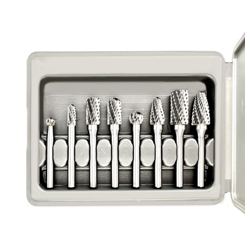 8 Piece Werkzeug Werkzeug Bit Bit Kits Für Metallholz Plastikpolier Und Gravuraufgaben Carving Tool von Asukohu