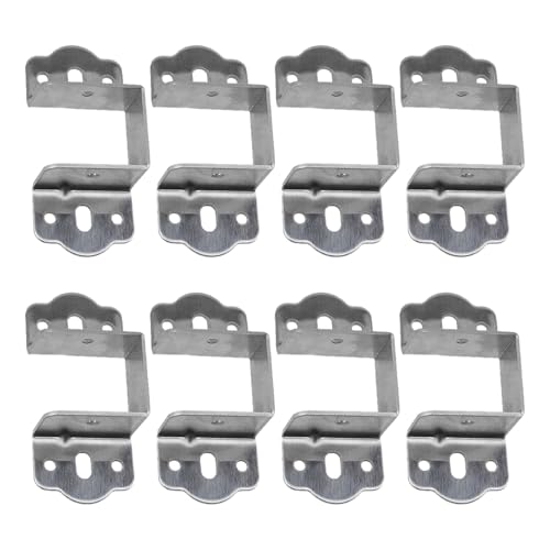 8 x Bettrahmenbefestigungen für Bettgestell, Klemm-Design, um Stabilität zu erhalten und den Verschleiß der Matratze zu minimieren, robuste Möbelscharniere 8 x Bettrahmenbefestigungen für Bettgestell, Klemm-Design, um Stabilität zu erhalten und den Verschleiß der Matratze zu minimieren, robuste Möbelscharniere von Asukohu