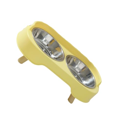 Asukohu Doppelkatzen Fütterungsschale Edelstahl Sofa Formschale Hunde Stoßddelche Doppelkatzen von Asukohu