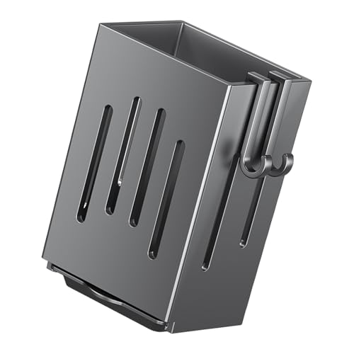 Asukohu Effizientes Küchenutensilien-Regal, Wandmontage, Küchenorganizer mit Abtropf-Essstäbchenhalter und Besteck-Aufbewahrungsbox, Abtropfen von Essstäbchenbehältern von Asukohu