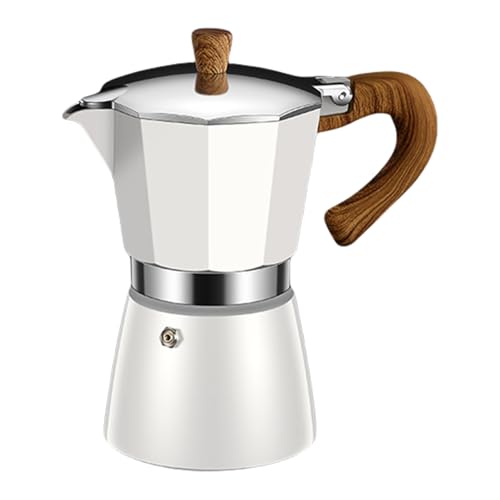 Asukohu Eleganter Edelstahl Mokka Kaffeebereiter Familie Espresso Kaffeebereiter Töpfe Geeignet für die Zubereitung italienischer Stile Kaffee Schnellheizung Kaffeebereiter von Asukohu