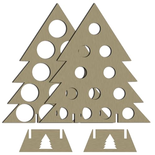 Asukohu Flaschenständer für mehrere Flaschen, platzsparend, mit Adventskalender-Thema für Weihnachtsfeiern, Weinliebhaber von Asukohu