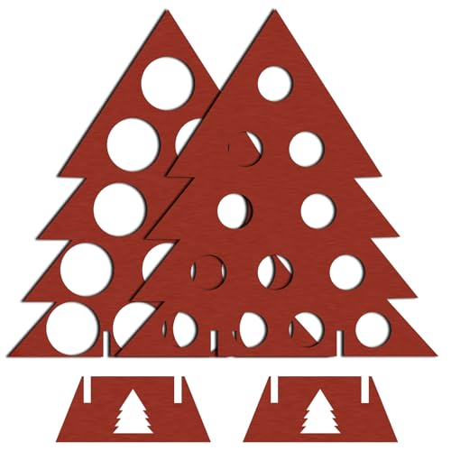 Asukohu Flaschenständer für mehrere Flaschen, platzsparend, mit Adventskalender-Thema für Weihnachtsfeiern, Weinliebhaber von Asukohu