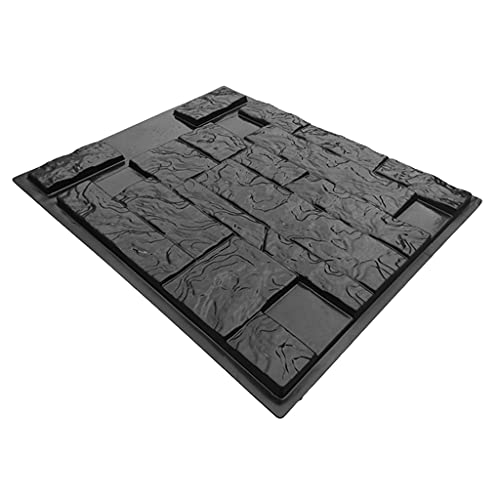 Asukohu Retro Vertikale Betonstempel Wand Beton Gips Garten Wand Stein Fliesen Steinform Zement Ziegel Maker Form von Asukohu