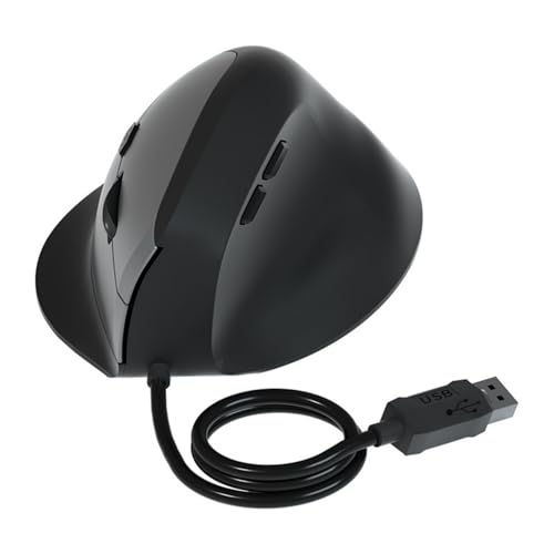 Asukohu Vertikales USB-Kabel mit 6 anpassbaren Tasten, 1600 dpi, ergonomisch, für Desktop-Computer, PC, Laptop, Zuhause, Büro, Büro Asukohu Vertikales USB-Kabel mit 6 anpassbaren Tasten, 1600 dpi, ergonomisch, für Desktop-Computer, PC, Laptop, Zuhause, Büro, Büro von Asukohu