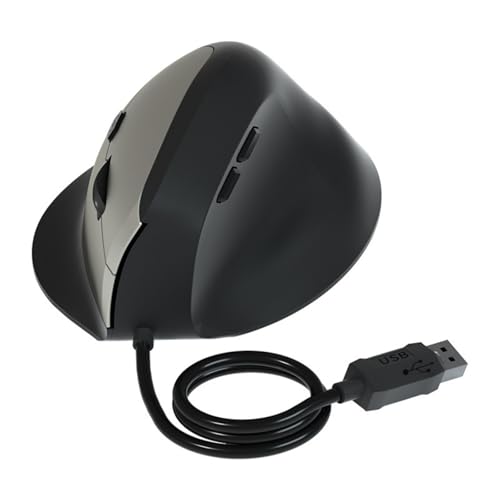 Asukohu Vertikales USB-Kabel mit 6 anpassbaren Tasten, 1600 dpi, ergonomisch, für Desktop-Computer, PC, Laptop, Zuhause, Büro, Büro Asukohu Vertikales USB-Kabel mit 6 anpassbaren Tasten, 1600 dpi, ergonomisch, für Desktop-Computer, PC, Laptop, Zuhause, Büro, Büro von Asukohu