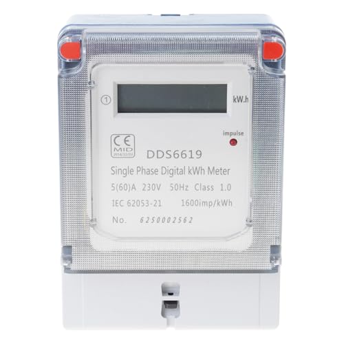 Haushalts-Elektrozähler LCD Digitales KWh-Messgerät für präzise Energie-Trackings Einfache Installation in Häusern und Büros Genaue Stromverbrauchsmessung Haushalts-Elektrozähler LCD Digitales KWh-Messgerät für präzise Energie-Trackings Einfache Installation in Häusern und Büros Genaue Stromverbrauchsmessung von Asukohu