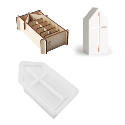 Hohle Hausständer-Formen, hohle Kerzenständer-Formen für die Herstellung von Kerzenständern, Teelichthaltern, Raumdekorationen von Asukohu