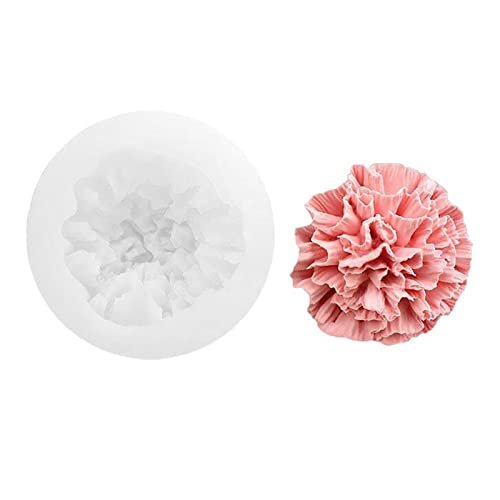 Asukohu Karnation Silikonform Für Aromatherapie Kerze Herstellen Handgefertigte Seife Formen Schokoladenkuchen Dekoration Werkzeug Silikonseife Formen von Asukohu