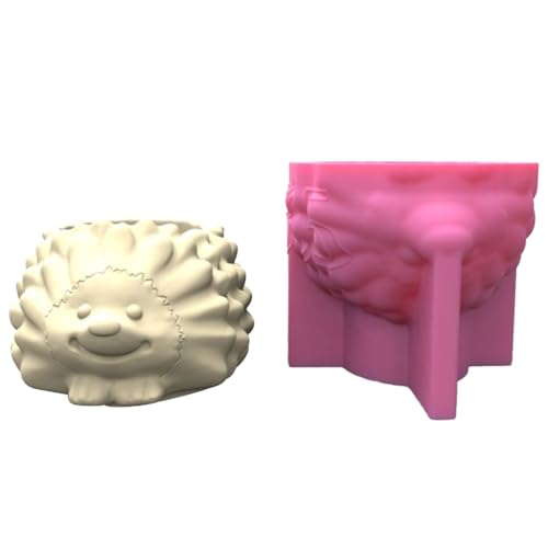 Kreative Silikonform für Blumentopf, Igel, Sukkulenten, Blumentopf, Harzform von Asukohu