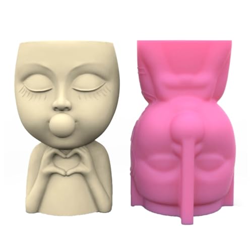 Minimalistische Entwürfe Formen Saftige Pflanzer Silikonform Mädchen Formen Blumentöpfe Epoxidform Für Enthusiasten Leicht Zu Verwenden Silikonform von Asukohu