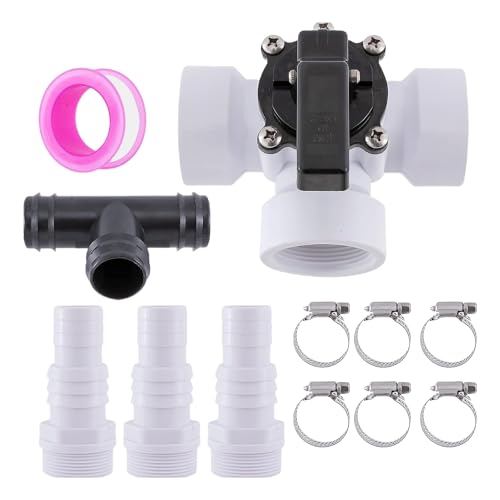 Profi Pool Bypass-Ventile Systeme Set 12 Stück 3 Wege Anschluss inkl. Dichtband für Sandfiltration ABS Pool Adapter Profi Pool Bypass-Ventile Systeme Set 12 Stück 3 Wege Anschluss inkl. Dichtband für Sandfiltration ABS Pool Adapter von Asukohu