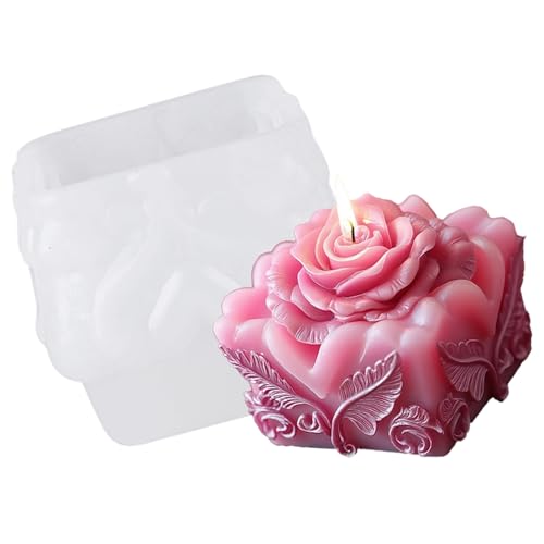 Rose Silikon Kerze Schimmel Roseförmige Seife Makingform Für Epoxidharz Kerzenseife Hochzeit Home Dekoration Silikon Rose Silikon Kerze Schimmel Roseförmige Seife Makingform Für Epoxidharz Kerzenseife Hochzeit Home Dekoration Silikon von Asukohu