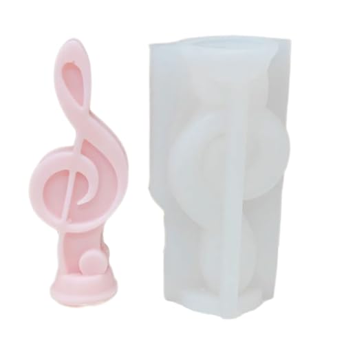 Silikonform für Musiknoten, Kerzen, Kunstharz, DIY-Silikonform für Tischdekorationen von Asukohu