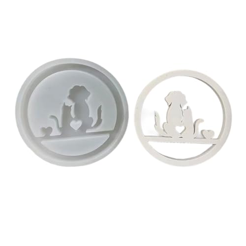 Silikonformen für Ringe, Katzen, Hunde, zur Wandmontage, handgefertigt, für Halter, Gips, handgefertigte Silikonringe, Katzen, Hunde, Kerzenständer von Asukohu