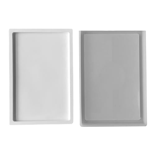 Silikonharz Tablett Formen Fruchtschale Rechteckige Tablettformplattenformen Für Harzguss Bastel Dekorationen Tragen Resistente Silikonform von Asukohu