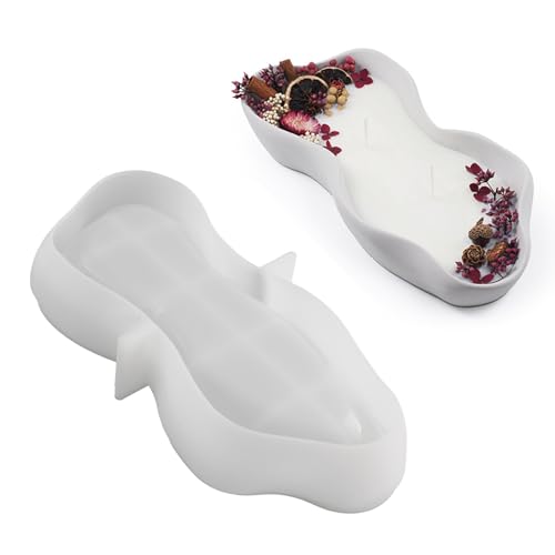 Unregelmäßig geformte Formen aus Kunstharz, Silikonform für Aufbewahrung, Tablett, Becher, Schmuck, Gips, Ornamente, Bastelbedarf, Aufbewahrung von Asukohu
