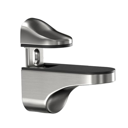 Verstellbare Glasregalhalterungen, Metallklemme, Wandmontage, Glas-Multifunktions-Regal-Montagegestell für Badezimmerpaneelträger von Asukohu