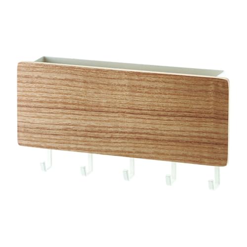 Wandaufbewahrung für den Eingangsbereich, mit Haken und Post-Organizern, stabiles Holzregal, Zubehör für die Organisation zu Hause, stabiler Haken Wandaufbewahrung für den Eingangsbereich, mit Haken und Post-Organizern, stabiles Holzregal, Zubehör für die Organisation zu Hause, stabiler Haken von Asukohu