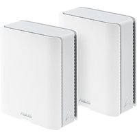 ASUS ZenWiFi BT8 Tri-Band WiFi 7 Smart AiMesh Extendable Router 2er Pack (90IG0930-MO3B20) von Asus