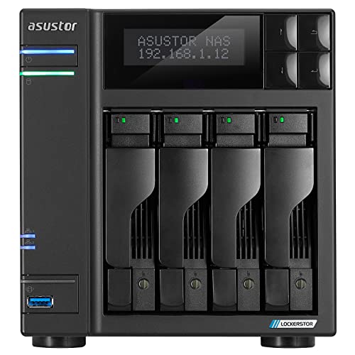 Asustor AS6704T 4GB NAS 24TB (4X 6TB) WD Ultrastar, montiert und getestet mit SE ADM installiert von Asustor