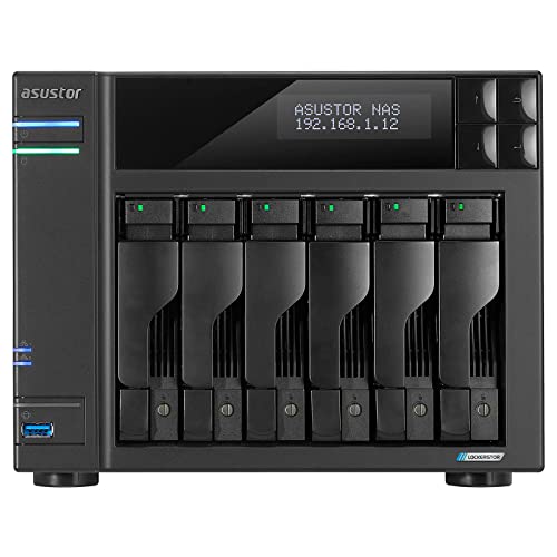 Asustor AS6706T 8GB NAS 48TB (6X 8TB) EXOS, montiert und getestet mit SE ADM installiert von Asustor