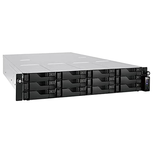 Asustor Lockerstor 12 AS6512RD 12 Bay NAS - 2U Rack Netzwerkspeicher Gehäuse, Quad Core 2.1GHz CPU, 8GB RAM DDR4 von Asustor