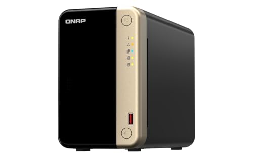 Qnap TS-264-8G Intel® Celeron® N5095 4-Core/4-Thread Prozessor/8 GB SODIMM DDR4 Bundle mit WD Red (20TB) von Asustor