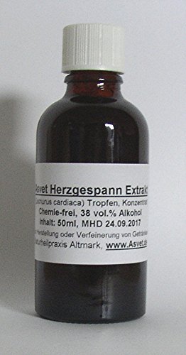 Asvet 100ml Herzgespann Tinktur, Tropfen, Zubereitung ohne Chemie ! von Asvet