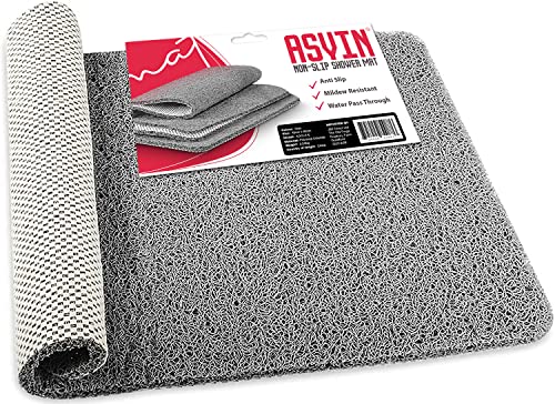 Asvin Weiche, strukturierte Badematte, ca. 60 x 40 cm, phthalatfrei, rutschfeste Komfort-Badewannenmatten mit Ablauföffnungen, PVC-Luffa-Badezimmermatte für Nassbereiche, schnell trocknend Asvin Weiche, strukturierte Badematte, ca. 60 x 40 cm, phthalatfrei, rutschfeste Komfort-Badewannenmatten mit Ablauföffnungen, PVC-Luffa-Badezimmermatte für Nassbereiche, schnell trocknend von Asvin